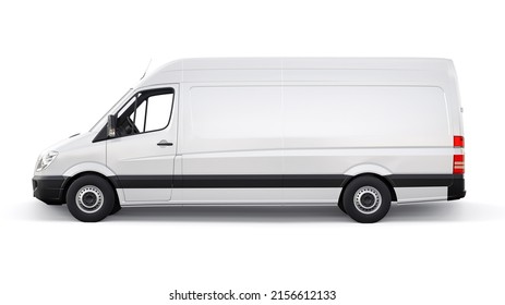 Berlin, Germany. April 28, 2022: Mercedes-Benz Sprinter. White European Commercial Van Isolated On White Background. 3d Illustration.