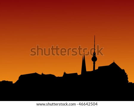 Similar – Berlin Sundown Sunset