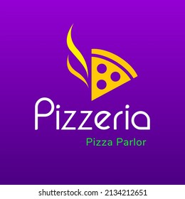 Best Creative Pizzeria Pizza Parlor Logo Design 