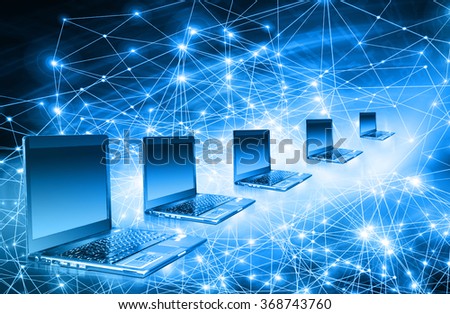 Best Internet Concept, technological background. Electronics, Wi-Fi, rays, symbols Internet, television, mobile and satellite communications