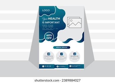 The best medical flyer design template  A4 size - Powered by Shutterstock