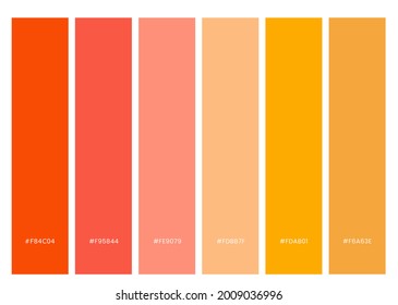 Best Orange Color Palette 2021 Stock Illustration 2009036996 | Shutterstock