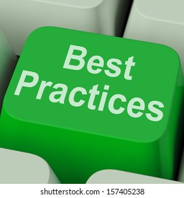 Best Practices Key Showing Improving Business Quality