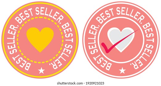 Best Seller Round Stamps Badge Buyer Favorite Symbol For Website Or E-Commerce Products For Sale Pretty And Tag  Color For Top Selling Webstore  