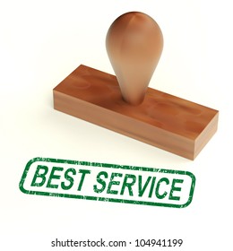 Best Service Rubber Stamp Showing Great Customer Assistance