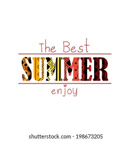 The Best Summer Enjoy  Background 