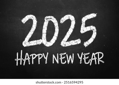 Best wishes, we wish you a Happy new year, 2025 loading bar on schoolboard. Flat vector best midnight slogan or quote. Christmas and New year greeting card. New Year's at midnight. - Powered by Shutterstock