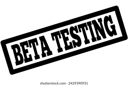 BETA TESTING ICON. BETA TESTING STAMP