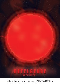 Betelgeuse Supernova Space Art Poster.