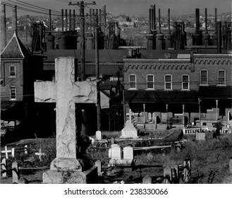 Bethlehem Graveyard And Steel Mill, Pennsylvania, Photograph By Walker Evans, November, 1935.