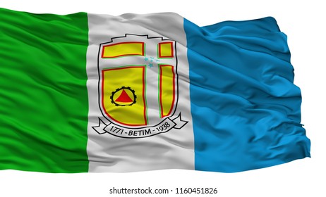 Betim City Flag, Country Brasil, Isolated On White Background