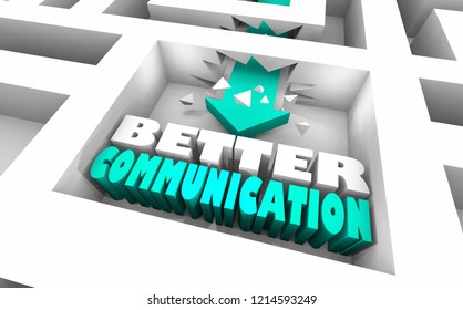 Better Communication Maze Communicate Best 3d Illustration