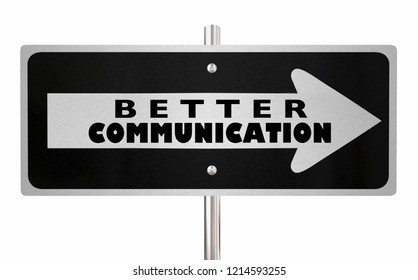 Better Communication Sign Improve Interaction 3d Illustration