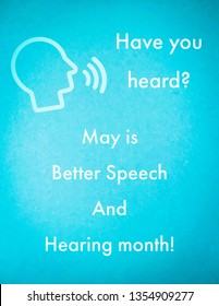 Better Speech And Hearing Month