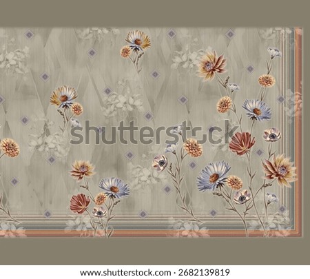 Beutiful flower and unique texture and design 