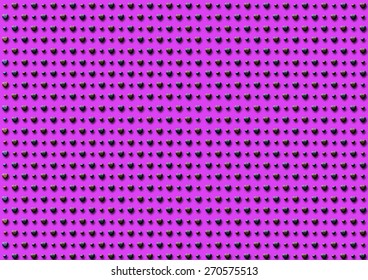 Bevel Dot Heart On Pink Background 1