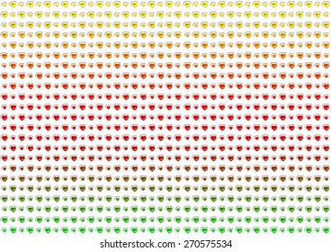 Bevel Dot Heart On White Background 2