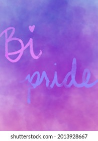 Bi Pride Purple And Pink Cloud Wallpaper