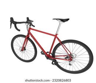 Bicycle isolated on white background. 3d rendering - illustration - Shutterstock ID 2320826803