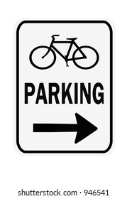 Bicycle Parking Right Sign Isolated On Stock Illustration 946541 ...