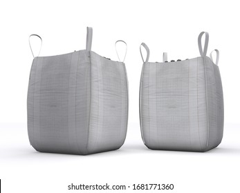 Big Bag isolated 3d rendering