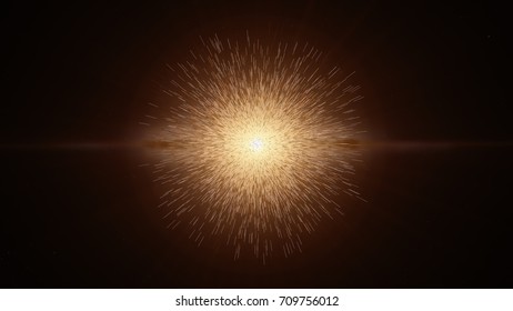 The Big Bang Space Explosion. Elements Of This Image Furnished By NASA.