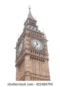 Big Ben At The Houses Of Parliament Aka Westminster Palace In London, UK - Digital Watercolor Painting