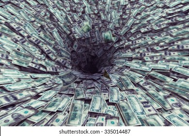 Big Black Hole That Sucks Much Money