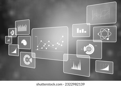 Big data business analytics financial concept