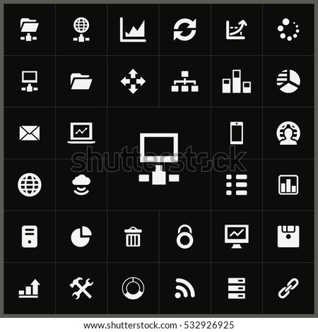 big data, database icons universal set for web and mobile