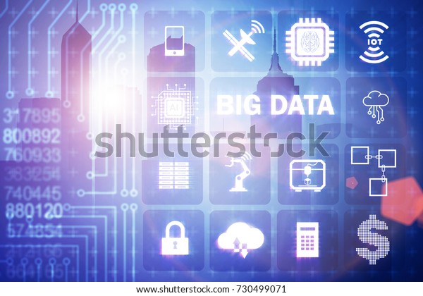 Big Data Modern Computing Concept Stock Illustration 730499071 ...