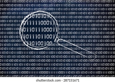 Big Data And Pattern Recognition: Magnifying Glass Focusing On Binary Code