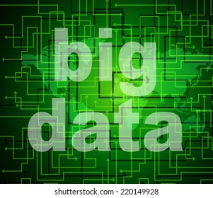 Big Data Showing World Wide Web And Website