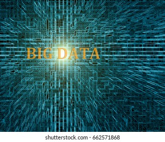 big data technology abstract background
