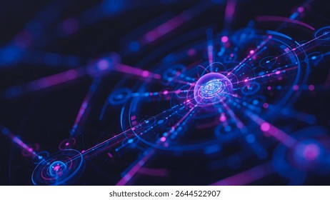 Big data technology data science analysis artificial intelligence generative ai deep learning machine learning algorithm neural flow network data innovation abstract futuristic. 3d rendering. - Powered by Shutterstock - Get 15% off with code: PIKWIZARD15