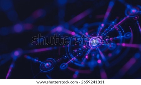 Big data technology data science analysis artificial intelligence generative ai deep learning machine learning algorithm neural flow network analytics innovation abstract futuristic. 3d rendering.