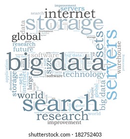 Big Data Word Cloud Stock Illustration 182752403 | Shutterstock