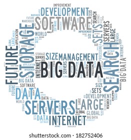 Big Data Word Cloud Stock Illustration 182752406 | Shutterstock