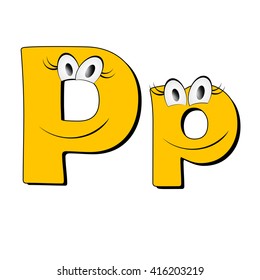 Big Eye Smile Yellow Alphabet Stock Illustration 416203222 | Shutterstock