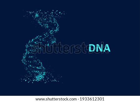 Big genomic data visualization. DNA test, genom map. Graphic concept for your design
