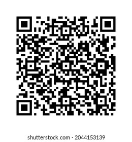 Big Qr Code Isolated On White Stock Illustration 2044153139 | Shutterstock