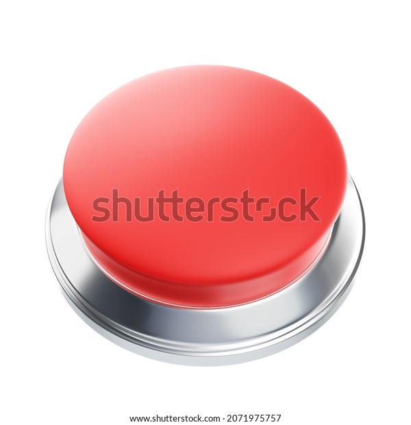 Big Red Button 3d Clipart Stock Stock Illustration 2071975757 ...