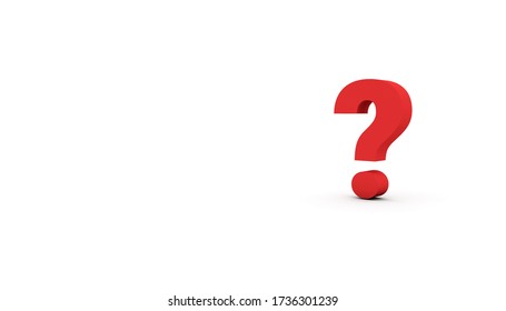 Big Red Question Mark Isolated On Stock Illustration 1736301239 ...