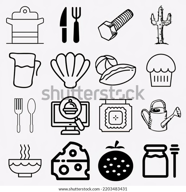 Big set of food
icons