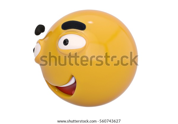 Big Smile Emoticon3d Illustration Stock Illustration 560743627 Shutterstock 9391