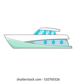 Big Yacht Icon Cartoon Illustration Big Stock Illustration 510765526