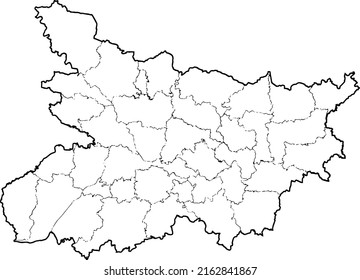 Bihar Map Ultra Hd Quality Stock Illustration 2162841867 | Shutterstock