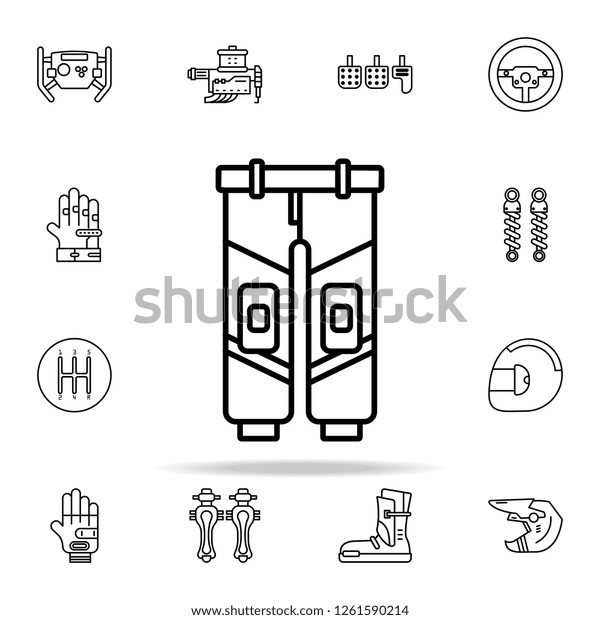 bike trouser icon. motor sports icons universal\
set for web and\
mobile