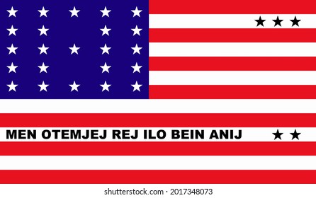 Bikini Atoll National Country Flag Official Stock Illustration ...