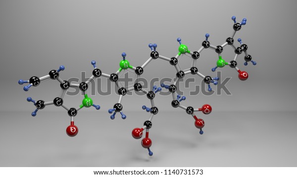 ビリルビン分子イラスト 胆汁色素ビリルビンの分子構造 3dレンダリング 動画が利用可能 のイラスト素材